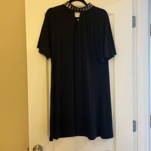 Black mini flowing dress